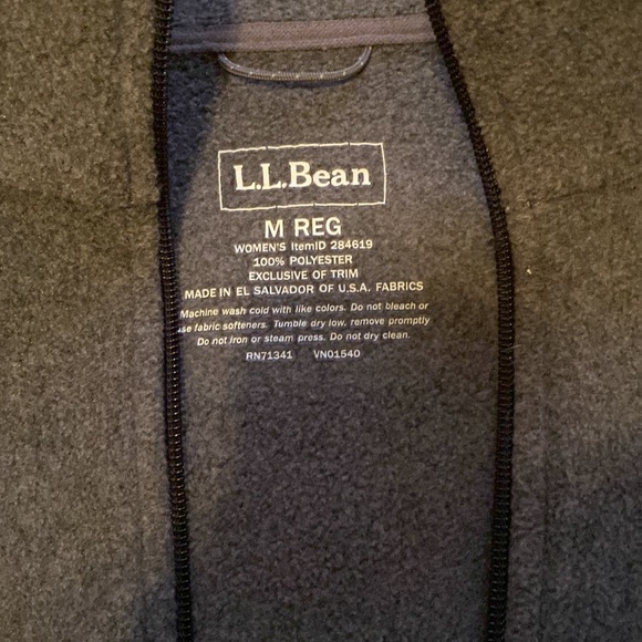 Womens LL Bean gray jacket - Picture 2 of 4